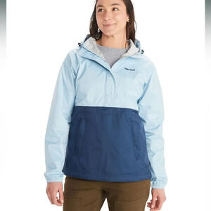 Marmot Light Blue and Navy Two-Tone Anorak Jacket